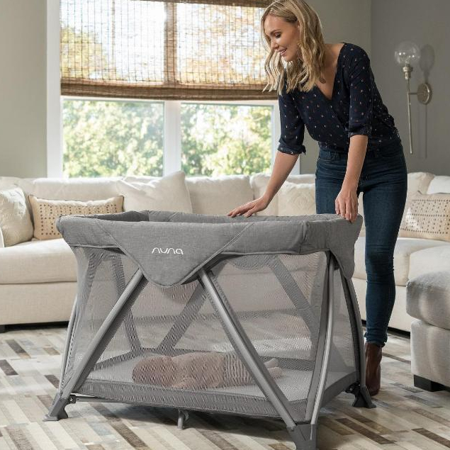 Nuna Sena Aire Sleeping Baby Cot / Box Tempat Tidur Anak Bayi | Charcoal / Riveted