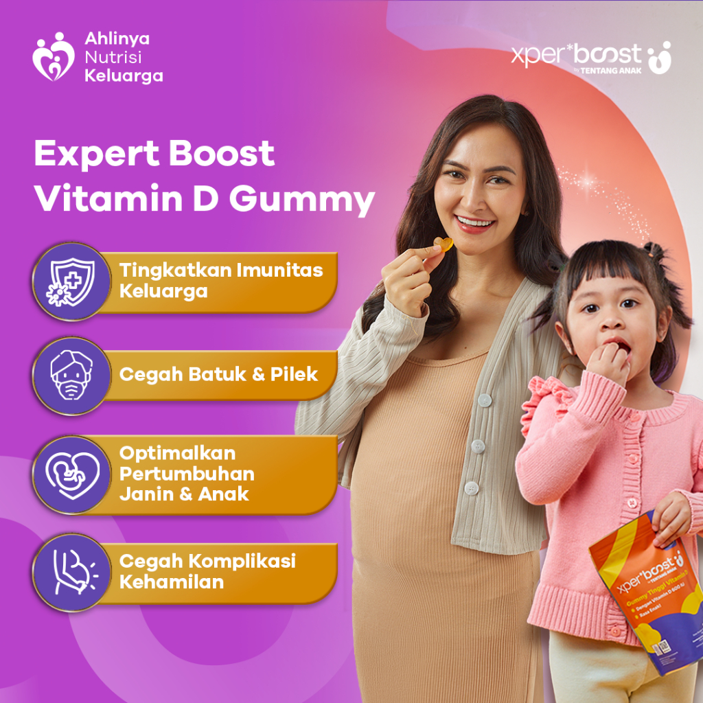 Expert Boost Vitamin D Gummy 600 IU / Xpert Boost Vitamin Anak dan Dewasa
