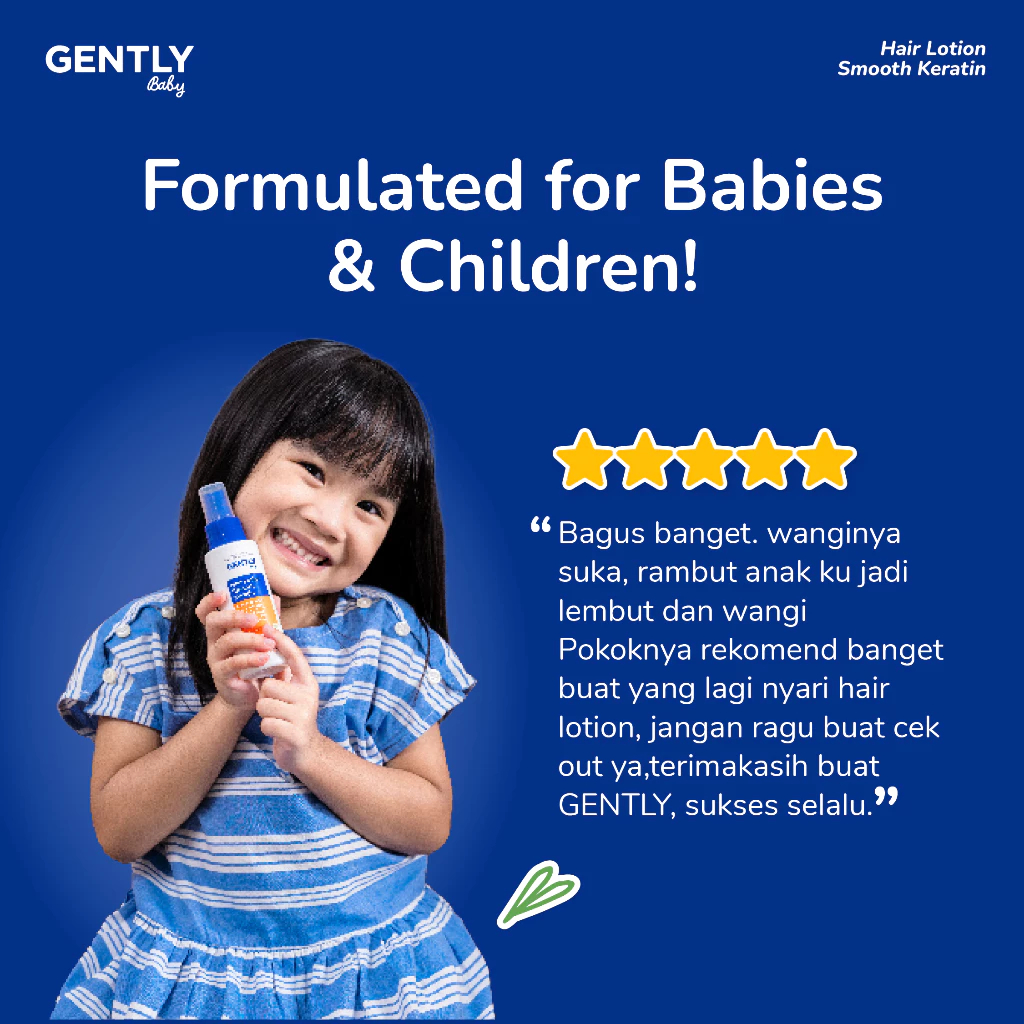 Gently Baby Hair Serum / Serum Penumbuh dan Penebal Rambut Anak Bayi