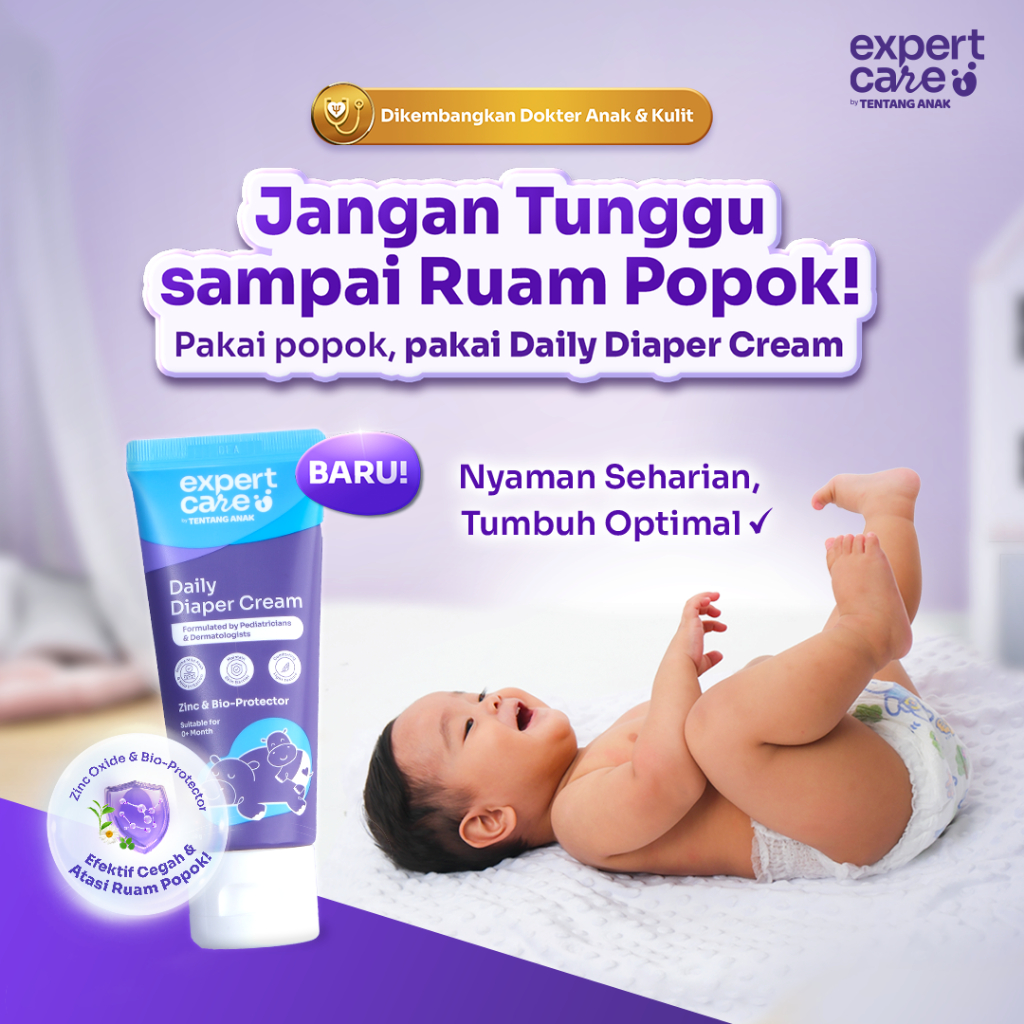 Expert Care Daily Diaper Cream | Diaper Rash Cream / Krim Kulit Ruam
