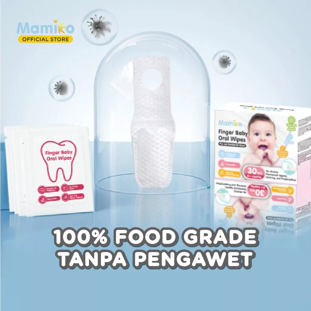 Mamiko Baby Finger Oral Wipes / Pembersih Lidah Bayi Disposable