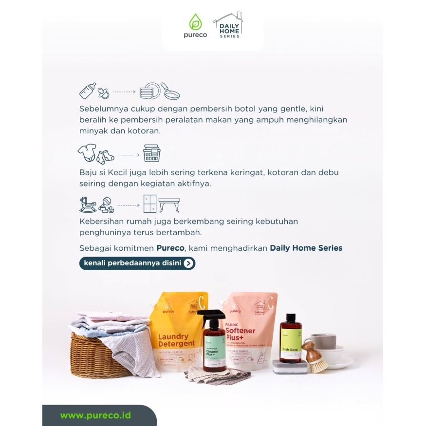 Pureco Home Size / Liquid Detergent Liquid Dish and Bottle Soap Liquid Foaming Handsoap Fabric Softener Daily Home