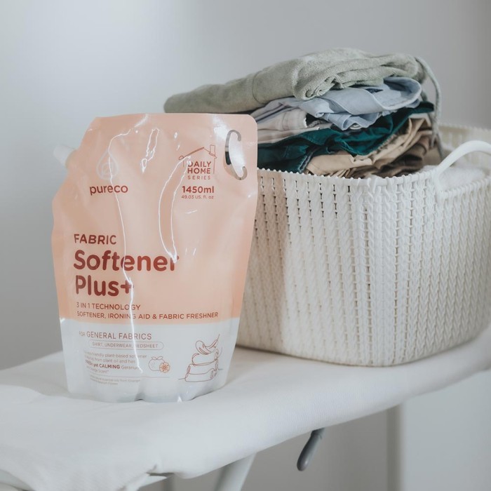 Pureco Daily Home Fabric Softener + Plus / Pelembut Pakaian Plant Based Travel Size Refill