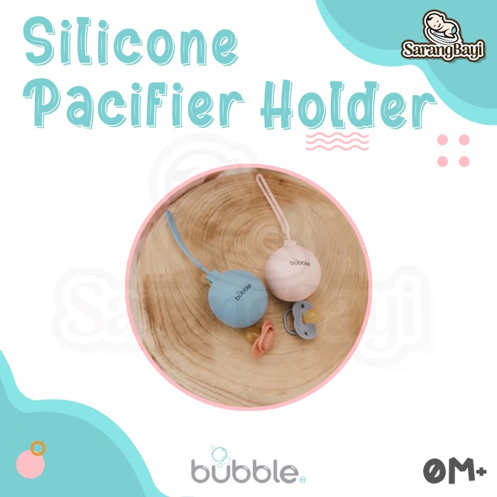 Bubble Silicone Pacifier Holder / Tempat Penyimpanan Empeng Dot Bayi