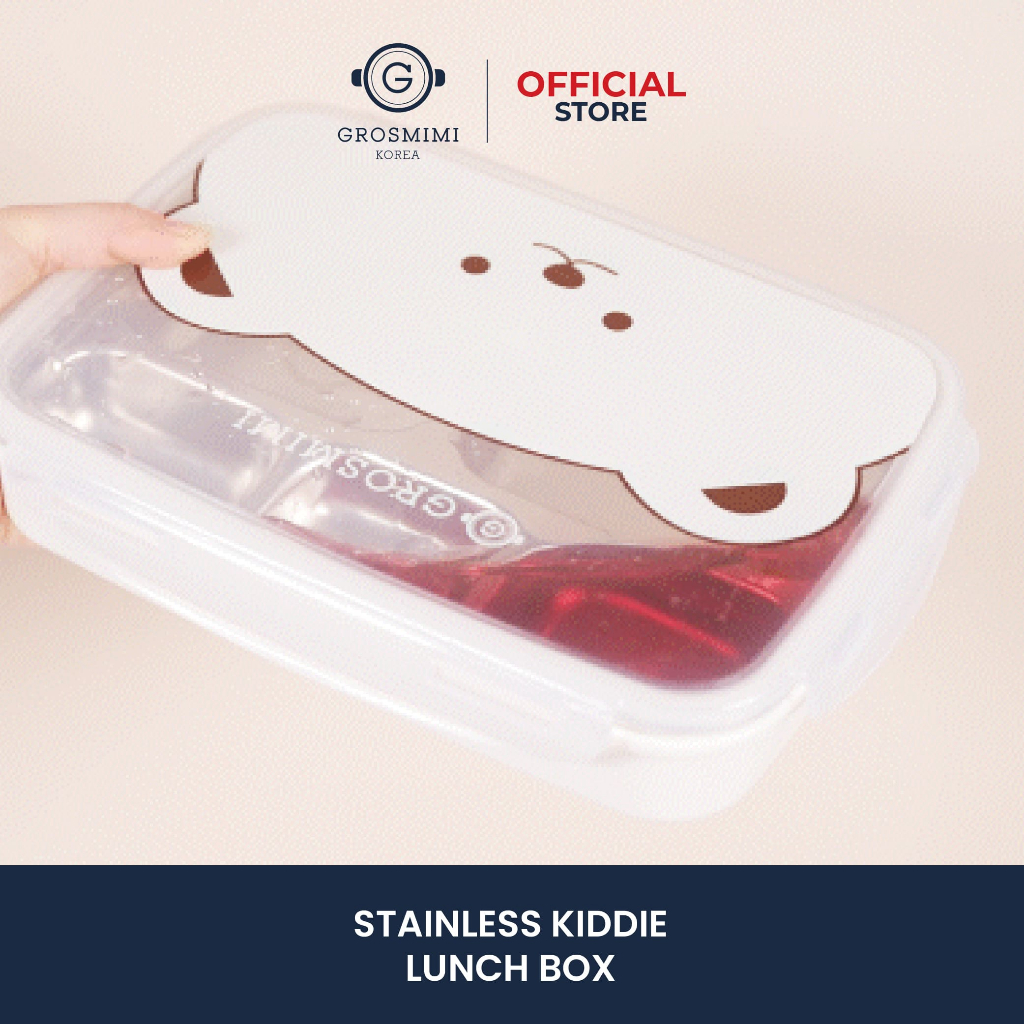 Grosmimi Stainless Kiddie Lunch Box / Kotak Bekal Makan Anak