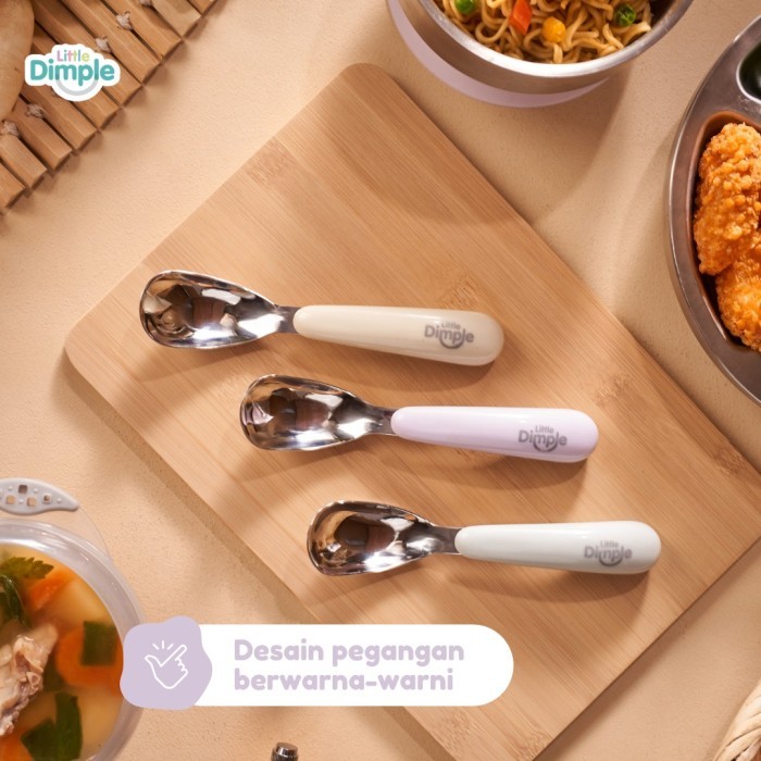 Little Dimple Tiny Grip Spoon / Sendok Makan Anak
