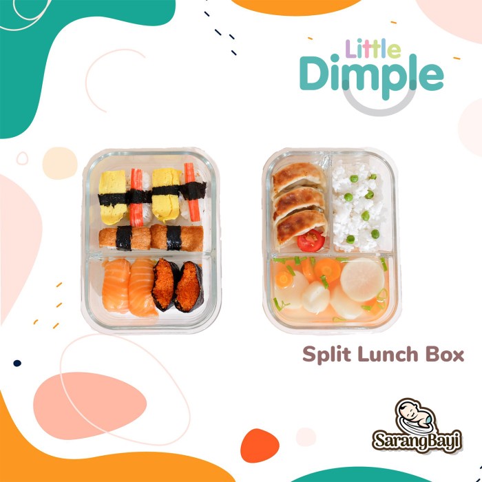 Little Dimple Split Lunch Box Kotak Makan Bekal Sekolah