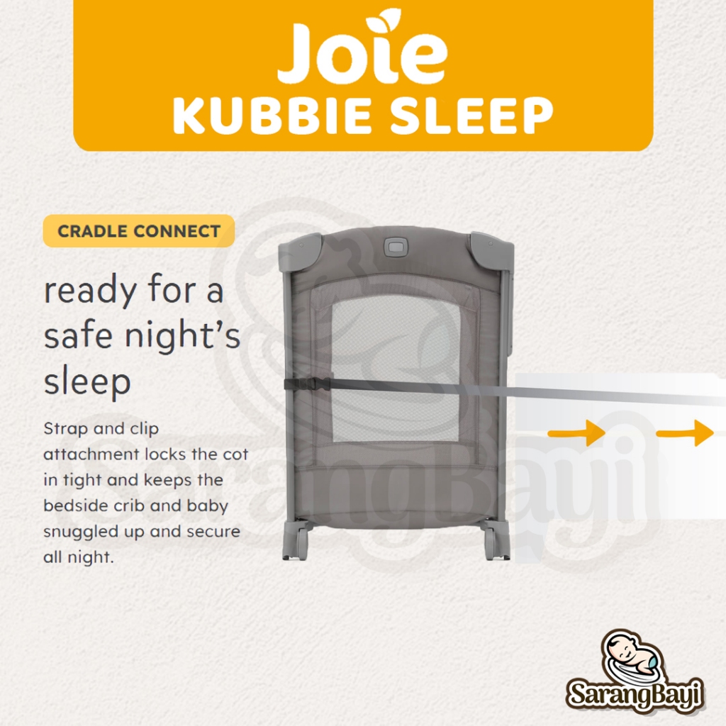 Joie Kubbie Sleep Bedside Crib & Travel Cot Baby Box / Tempat Tidur Bayi