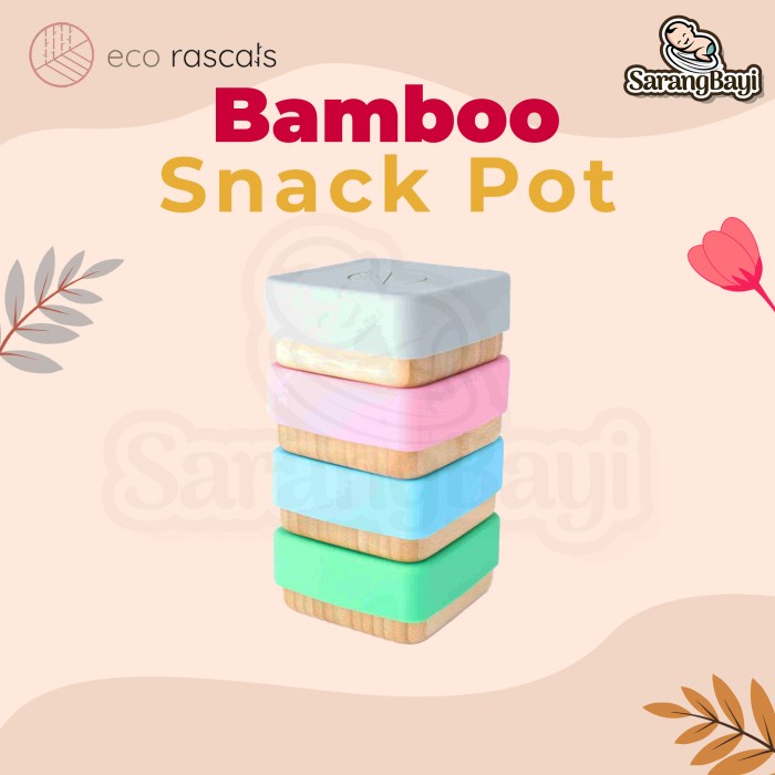 Eco Rascals Bamboo Snack Pots / Kotak Snack Anak