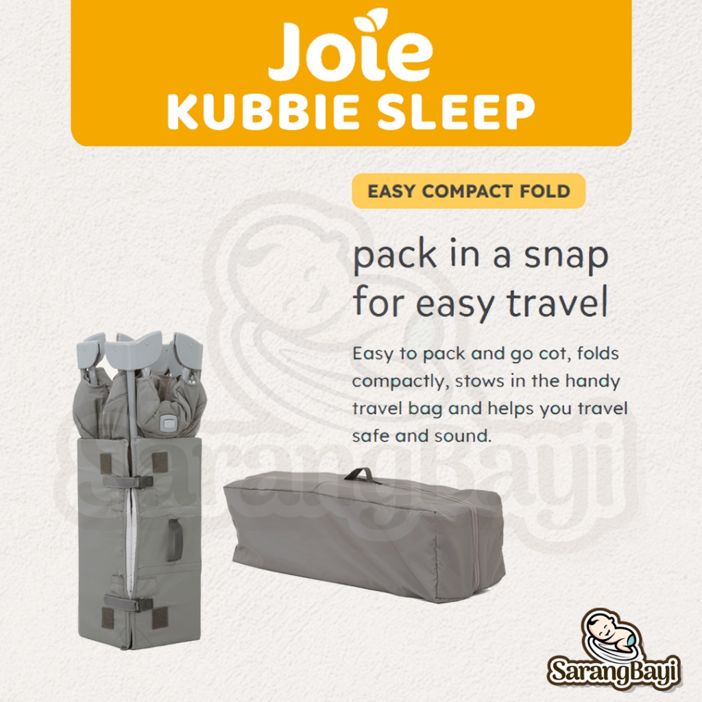 Joie Kubbie Sleep Bedside Crib & Travel Cot Baby Box / Tempat Tidur Bayi