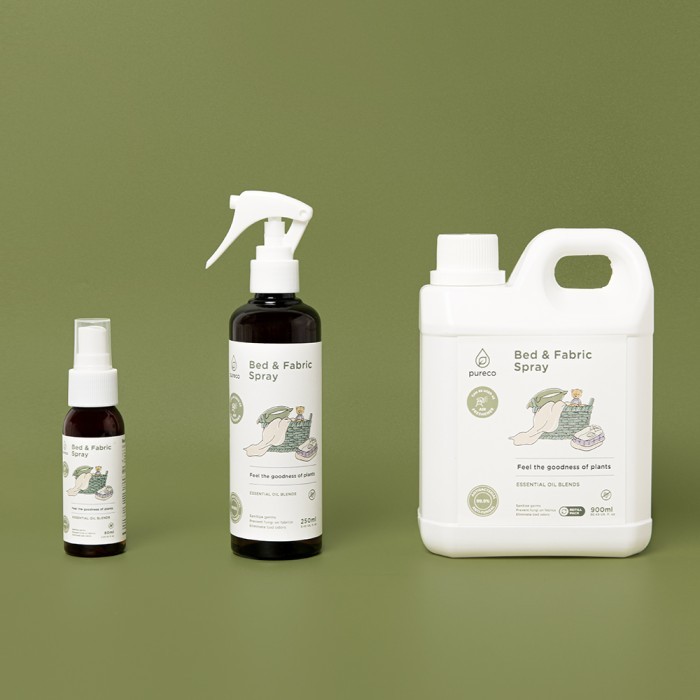 Pureco Bed Fabric Spray / Semprotan Desinfektan Kasur Kain Soft Surface Travel Size Home Size Refill