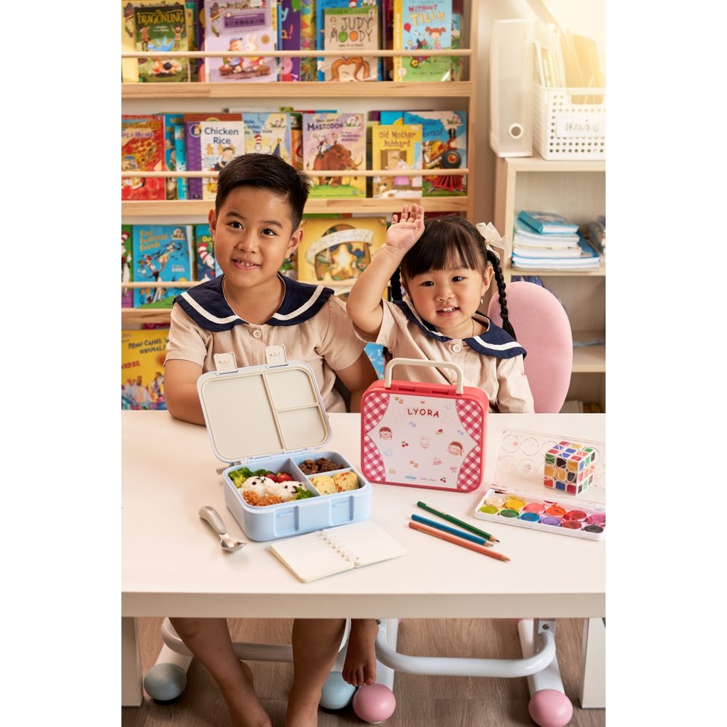 Little Dimple x Sally Piper Kids Munch Box / Lunch Box Leak Proof / Snack Box / Kotak Bekal Anak Sekolah Anti Bocor
