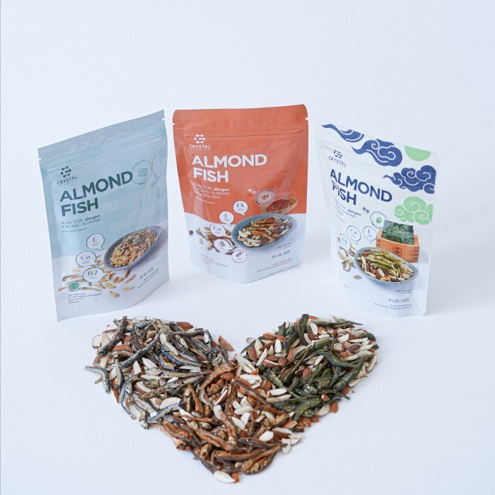 Crystal of The Sea Almond Fish Snack / Snack / Cemilan Almond Ikan Kering