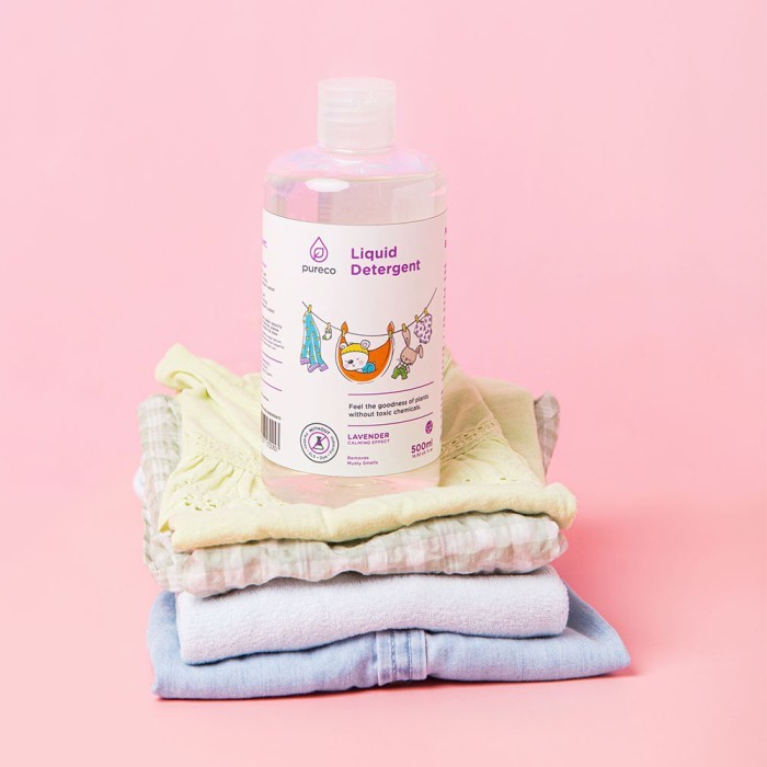 Pureco Liquid Detergent / Deterjen Pakaian Bayi Travel Size Home Size Refill Pouch