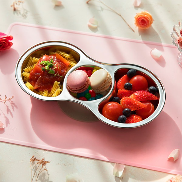 Grosmimi Stainless Food Tray / Piring Makan Anak