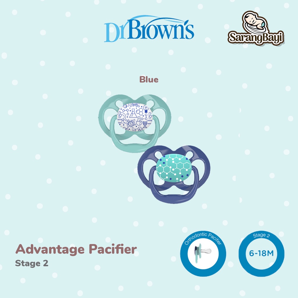 Dr Browns Advantage Pacifier Soother Empeng Bayi