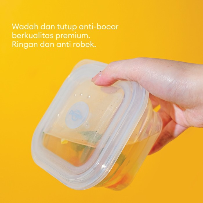 Little Dimple Pack and Fold Collapsible Silicone Food Container / Kotak Wadah Silikon Makan Mpasi Lipat