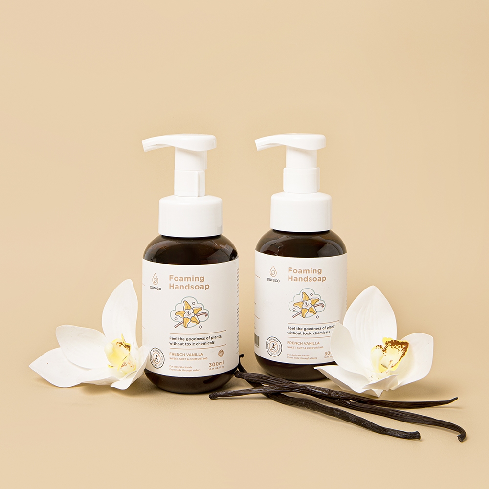 Pureco Foaming Handsoap French Vanilla / Sabun Cuci Tangan Busa Home Size Refill Size