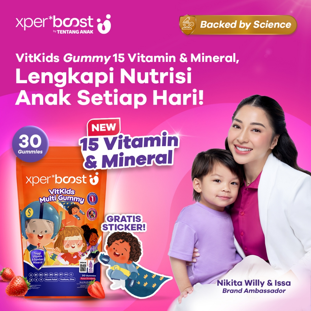 Expert Boost VitKids Multi Vitamin Gummy / Xpert Boost Multivitamin Anak