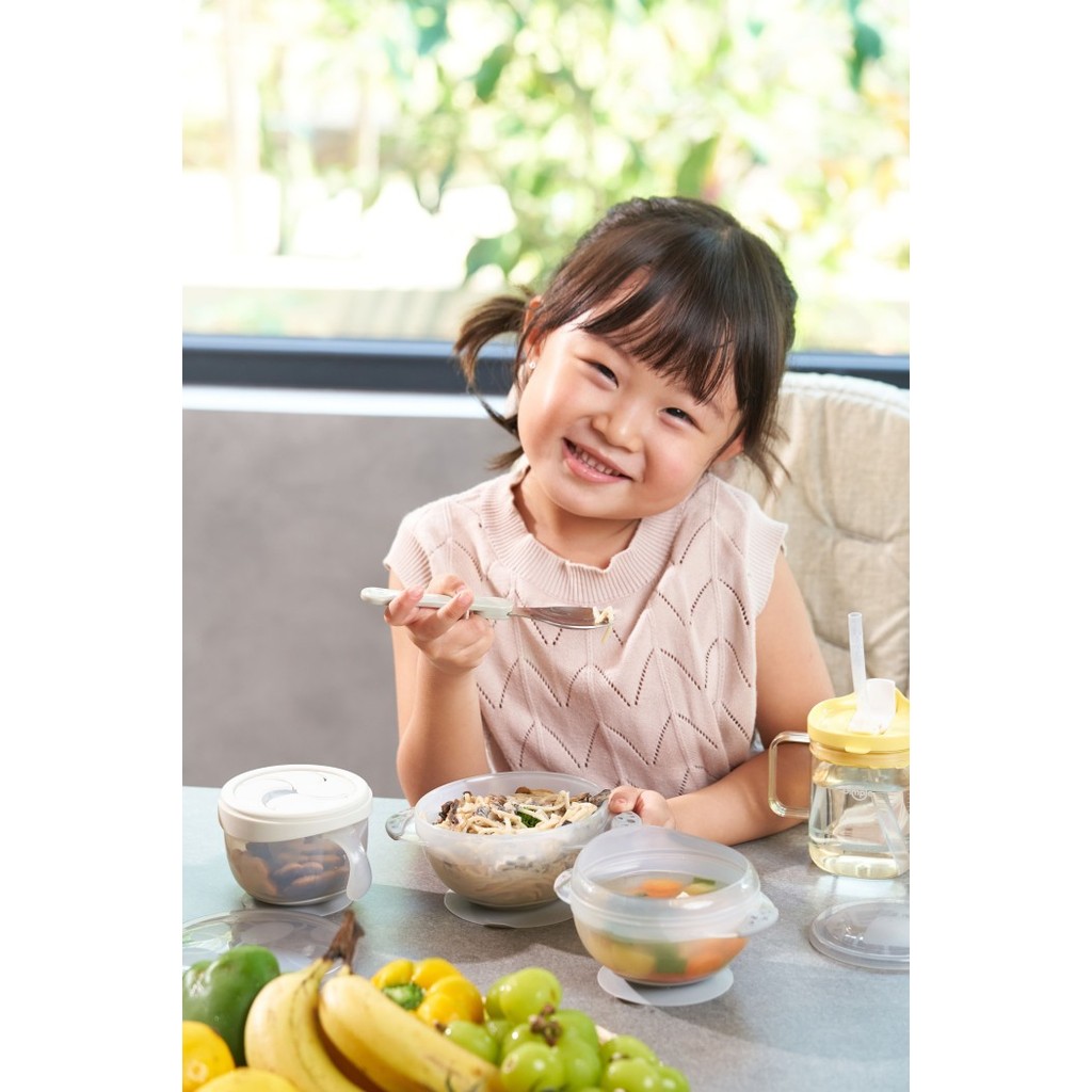 Little Dimple 3in1 Mess Free Bowl Set / Set Mangkuk Mangkok Makan Anak Bayi
