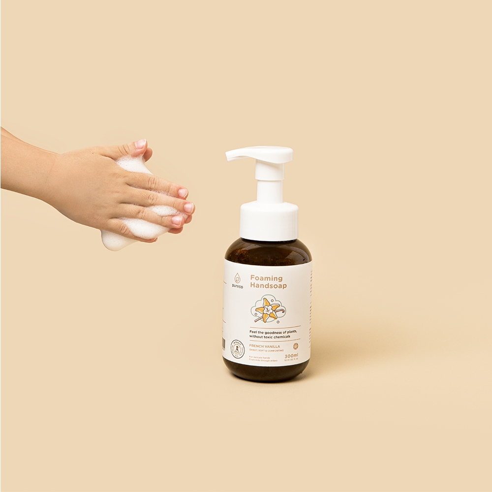 Pureco Foaming Handsoap French Vanilla / Sabun Cuci Tangan Busa Home Size Refill Size