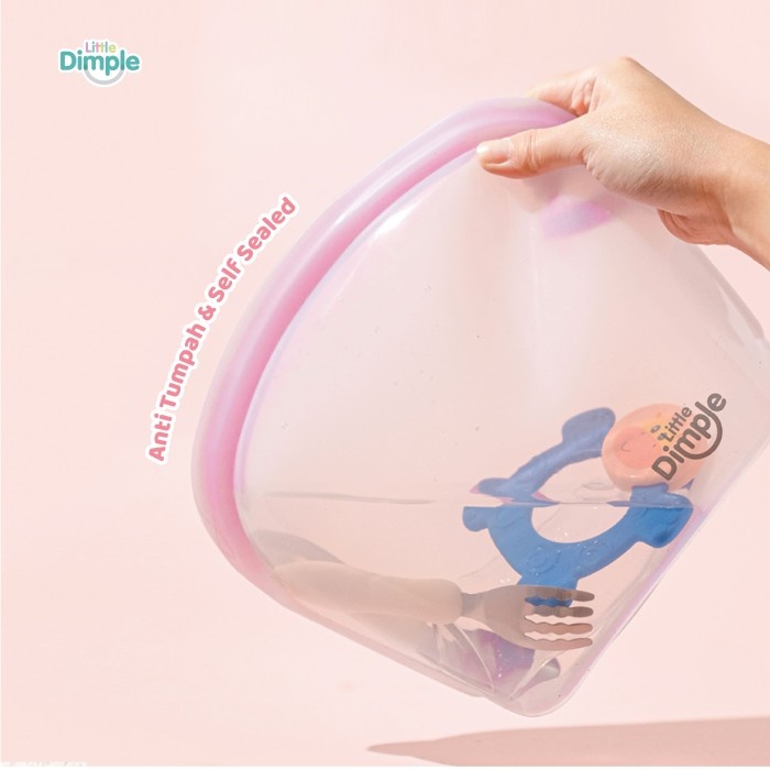Little Dimple Silly Pouch / Silicone Pouch / Kantong Silikon Sterilisasi Serbaguna Traveling 2000ml 3500ml 4000ml