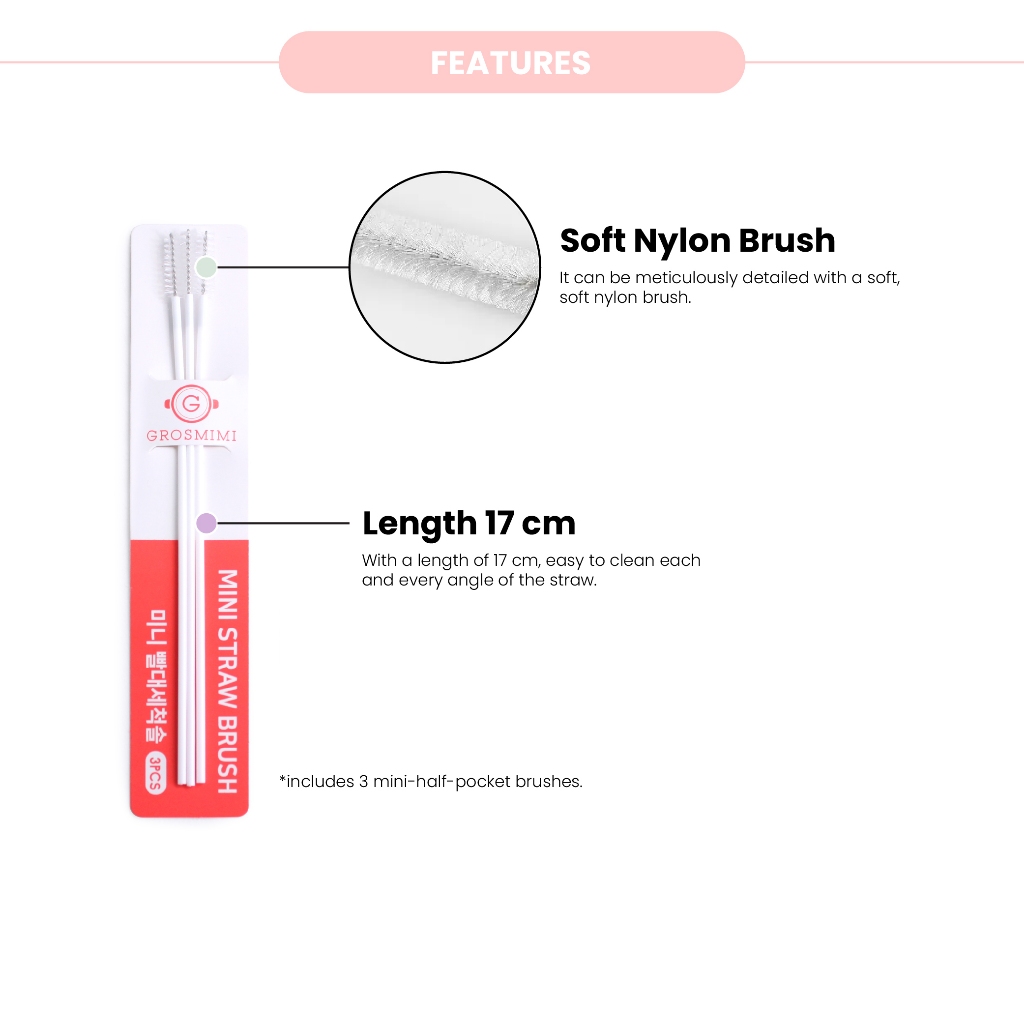 Grosmimi Mini Straw Brush
