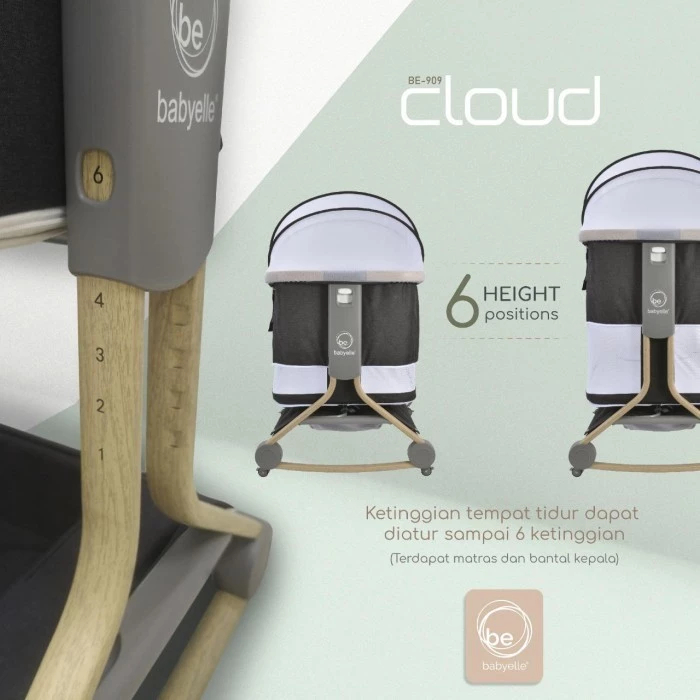 Babyelle Cloud Baby Box Deluxe 3 in 1 BE 909 | Tempat Tidur Bayi