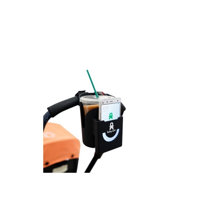 BabyGo Inc Cup Holder / Cup and Phone Holder / Holder Aksesoris Stroller
