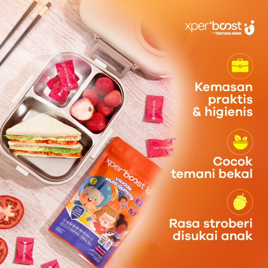 Expert Boost VitKids Multi Vitamin Gummy / Xpert Boost Multivitamin Anak