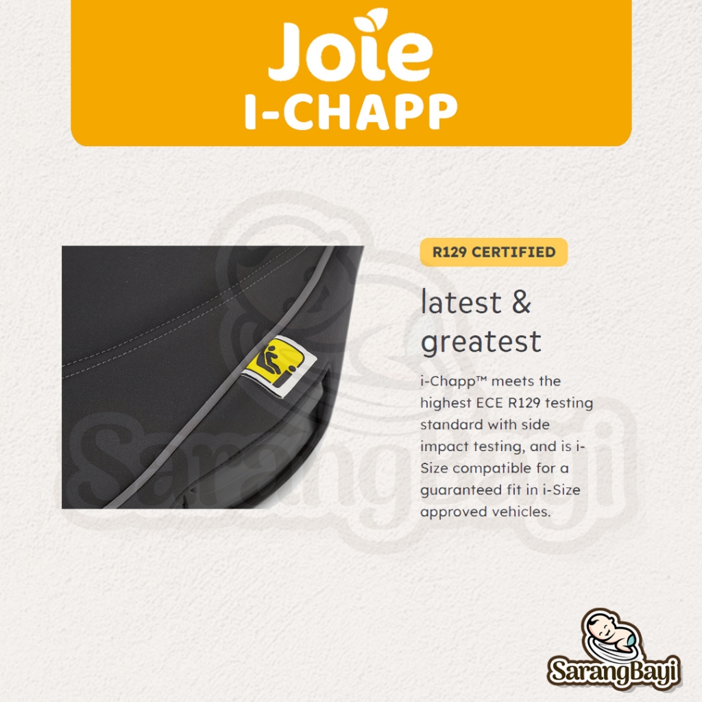 Joie I Chaap Backless Booster Car Seat / Kursi Mobil Tempat Duduk Anak
