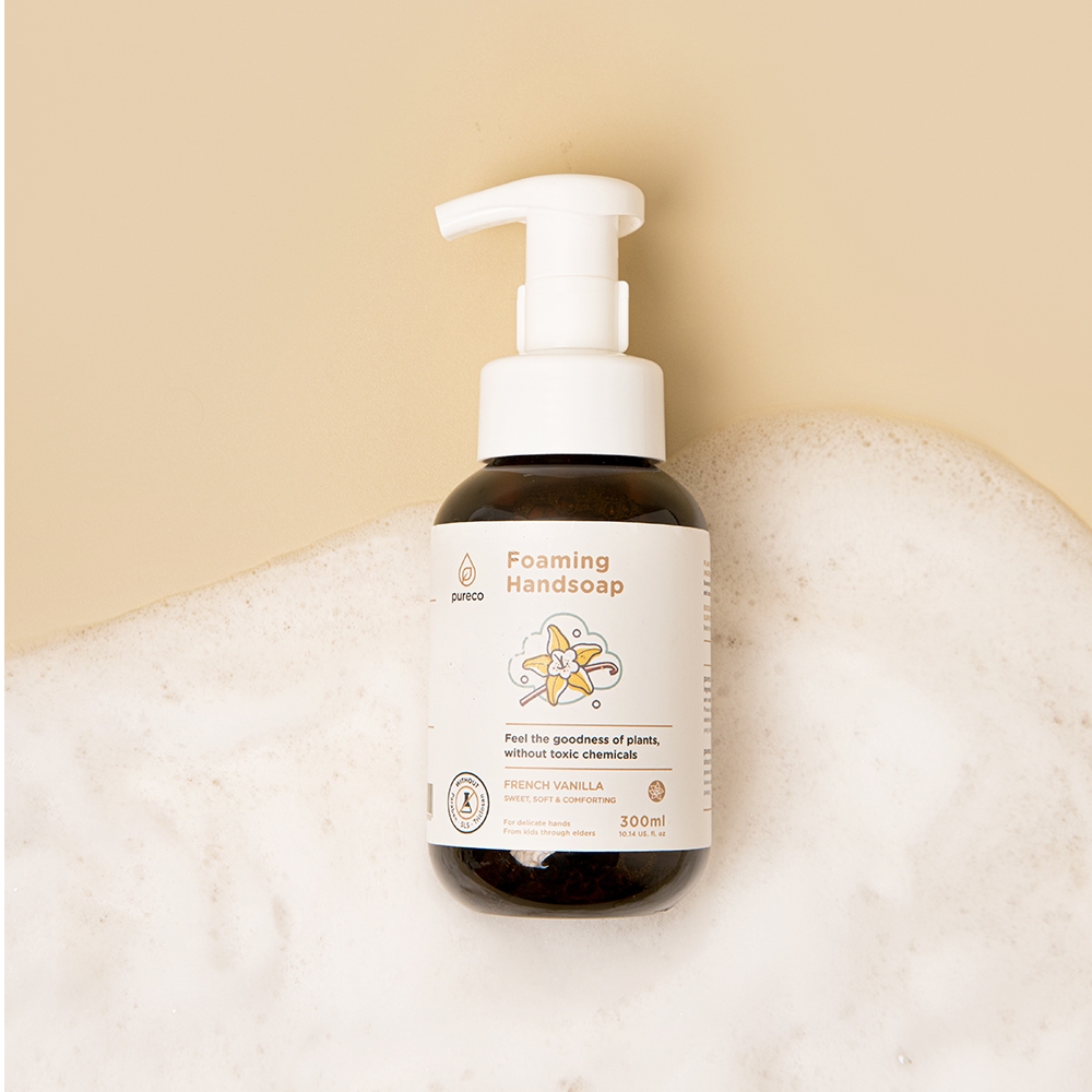 Pureco Foaming Handsoap French Vanilla / Sabun Cuci Tangan Busa Home Size Refill Size