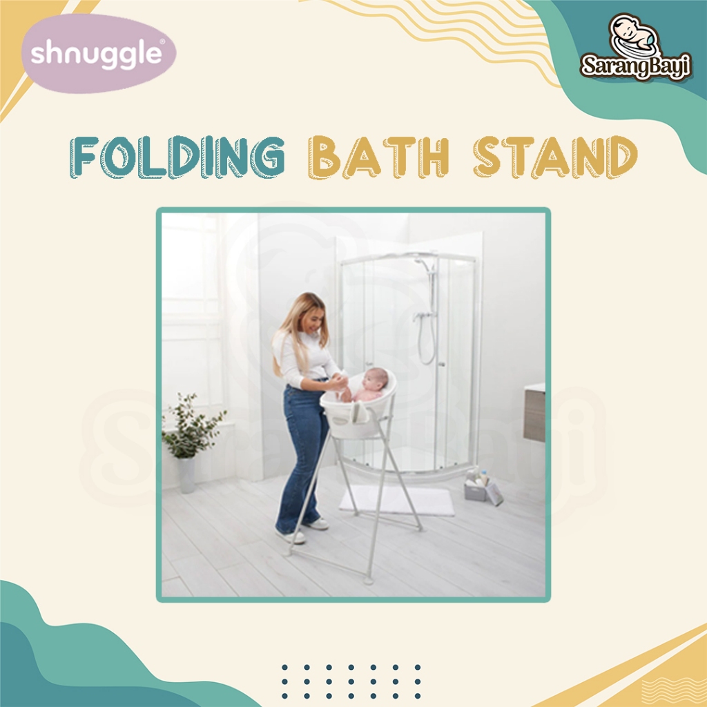 Shnuggle Folding Bath Stand / Kaki Bak Mandi Bathtub Bayi