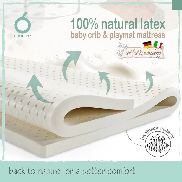 Dooglee Mattress Latex Size 113 x 70 x 5 cm for Babyelle Precious / Matras Tidur Bayi