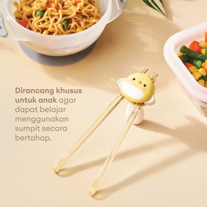 Little Dimple 3 Stages Training PPSU Chopsticks / Training Sumpit Anak Bayi