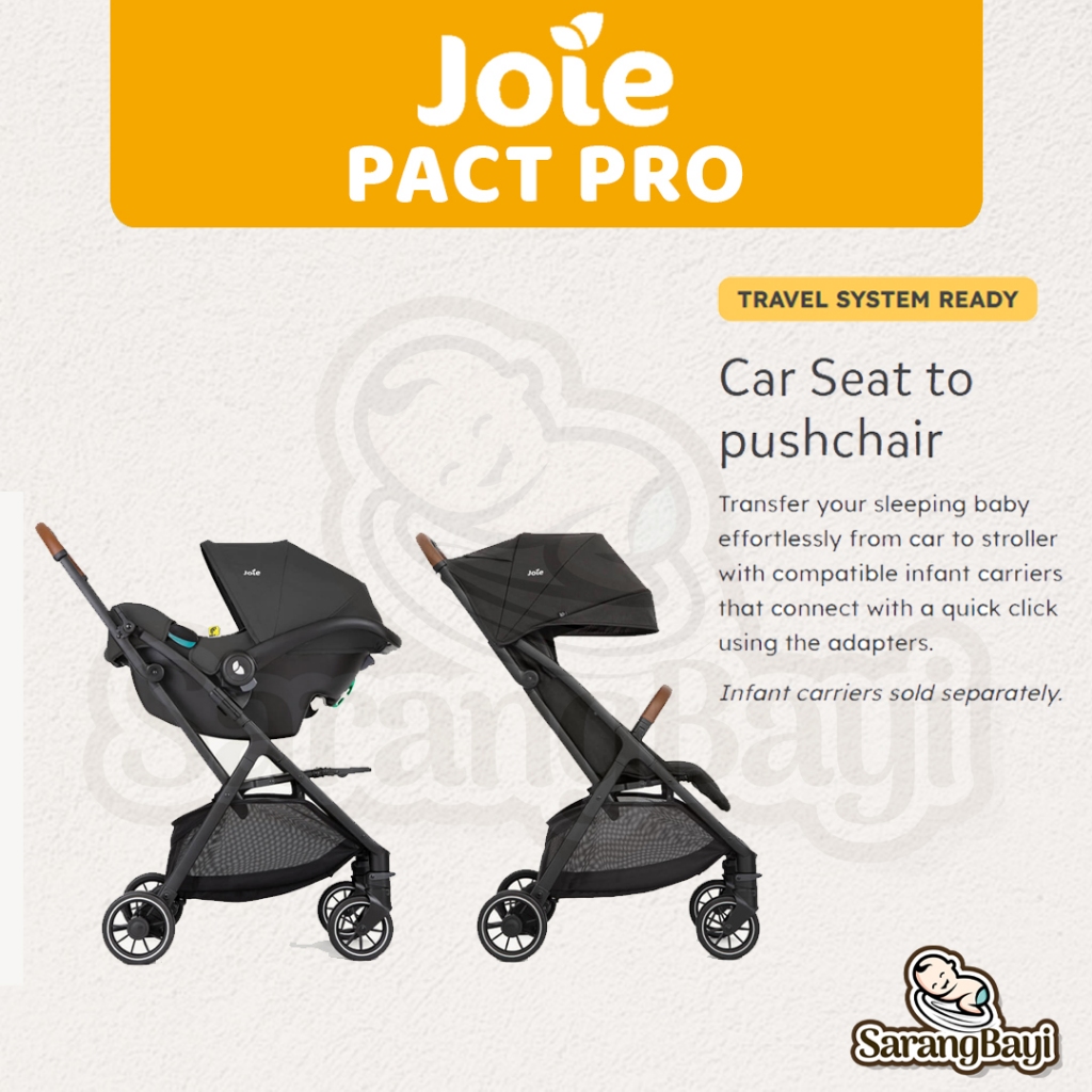 Joie Pact Pro Autofold Compact Travel Stroller | Kereta Dorong Bayi