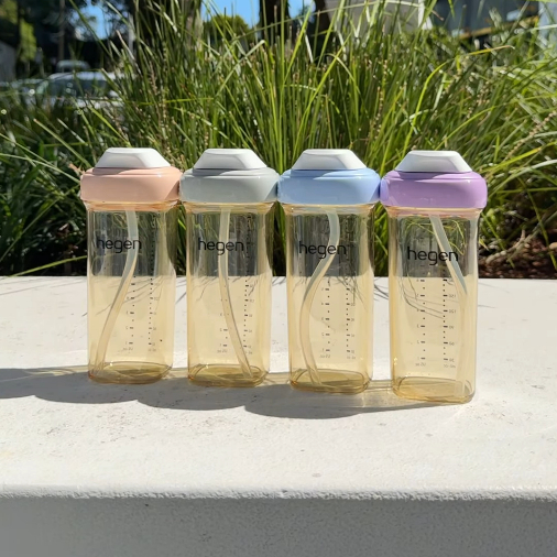 Hegen PCTO Straw Cup PPSU / Botol Minum Sedotan Anak | 8oz 240ml Slow Flow 6M+ / 11oz 330ml 9M+