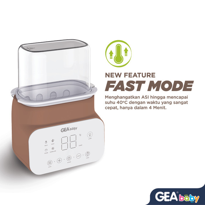 GEA Baby Smart Digital Bottle Warmer and Sterilizer GW 150 / Pemanas Botol Susu / Mesin Sterilisasi