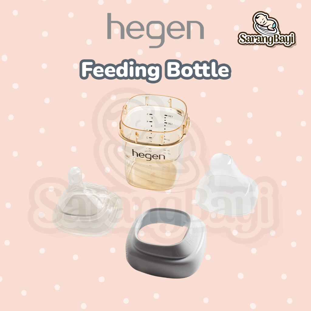 Hegen PCTO Feeding Bottle PPSU 5oz 150ml / Botol Susu Bayi White Blue Purple Pink