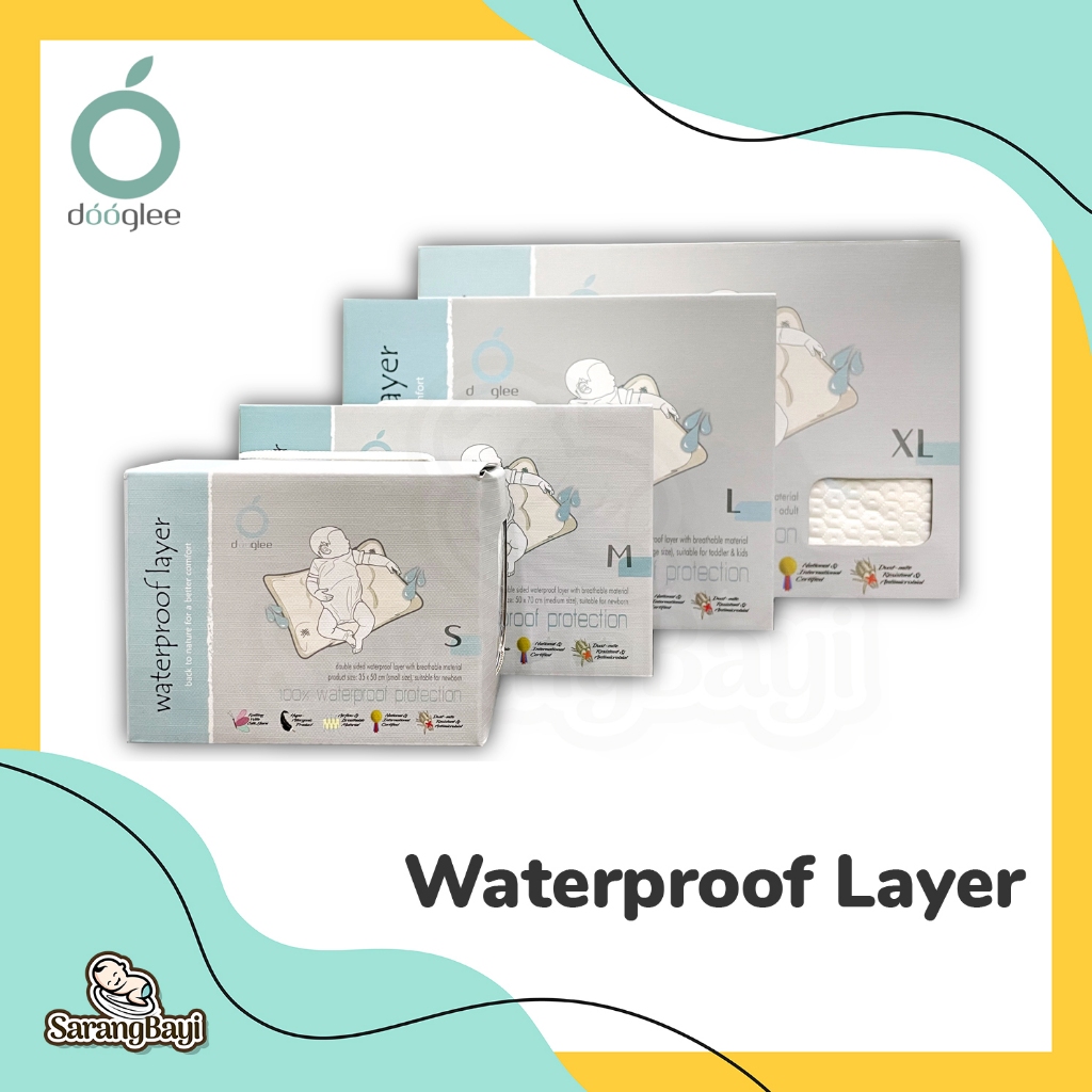 Dooglee Waterproof Layer Size S / Perlak Bayi Small