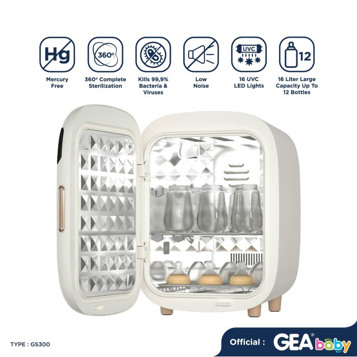 GEA Baby Ultimate UVC LED Sterilizer and Dryer GS 300 / Bottle Sterilizer and Dryer / Mesin Pengering dan Sterilisasi Botol