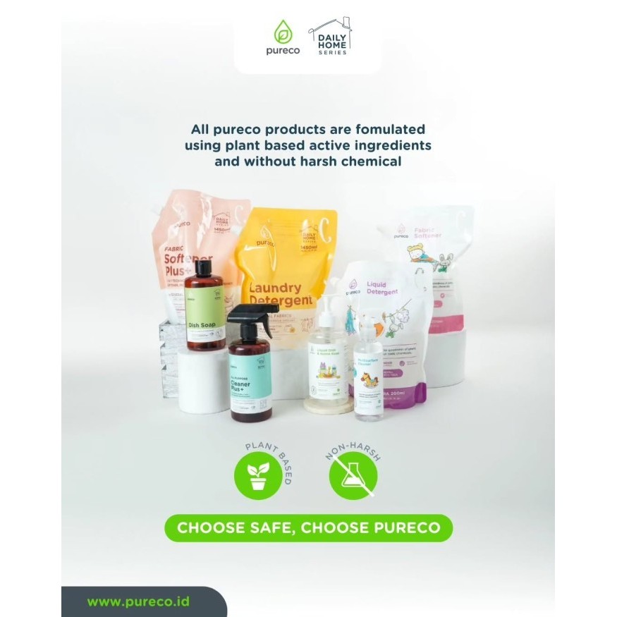 Pureco Home Size / Liquid Detergent Liquid Dish and Bottle Soap Liquid Foaming Handsoap Fabric Softener Daily Home