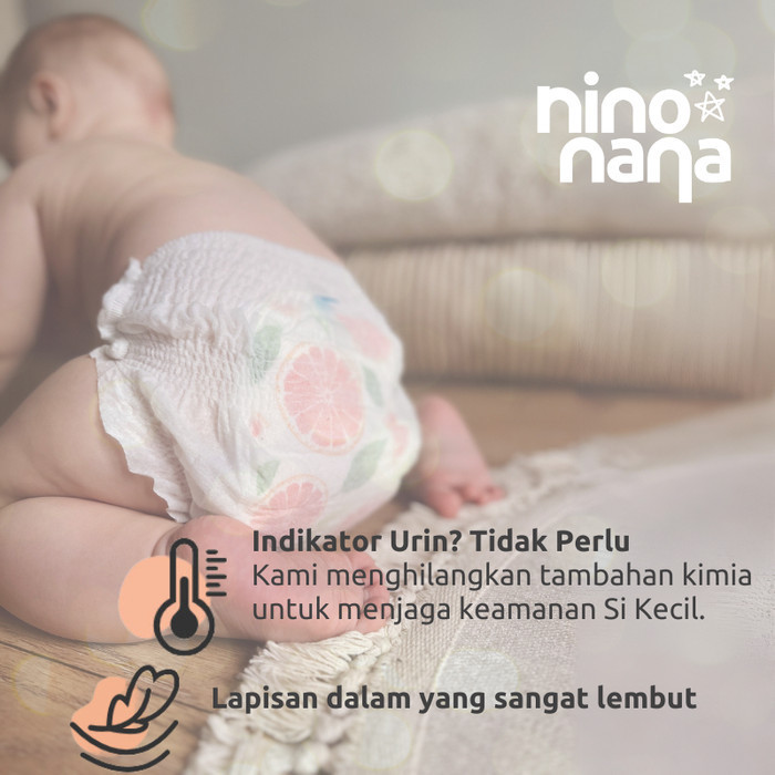 Nino Nana Premium Eco Baby Diapers Chlorine Free / Popok Bayi