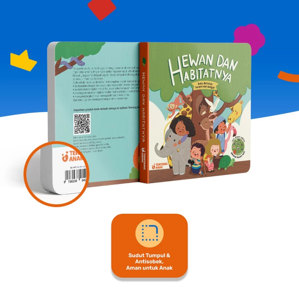 Tentang Anak Activity Busy Book / Velcro Sticker Busy Book Stiker Lepas Pasang / Wipe and Clean Board Book / Buku Aktivitas Anak Hewan Transportasi Senandung Kejora / Quiet Book