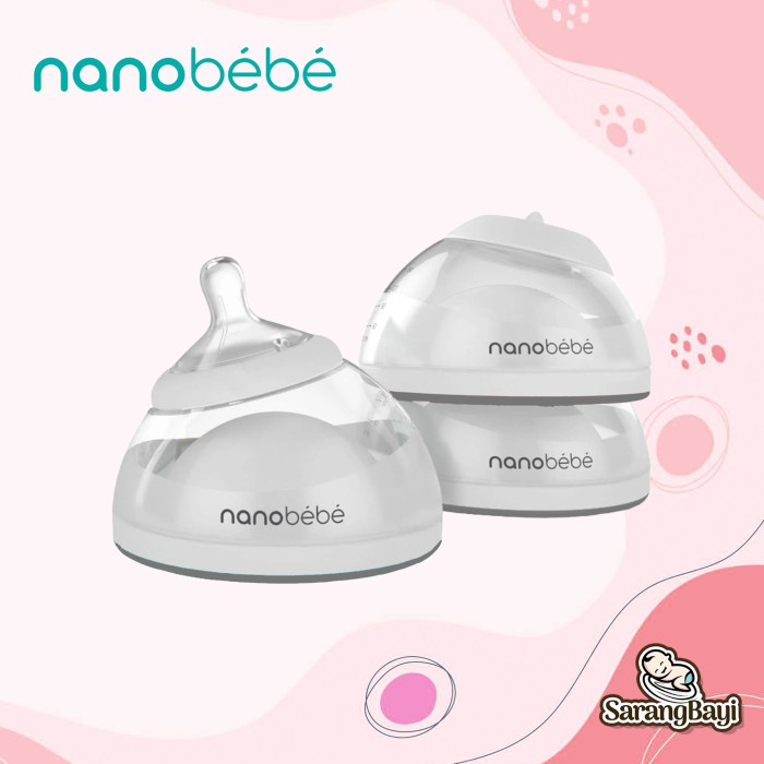 Nanobebe Breastmilk Baby Bottle 5oz 150ml Twin Pack